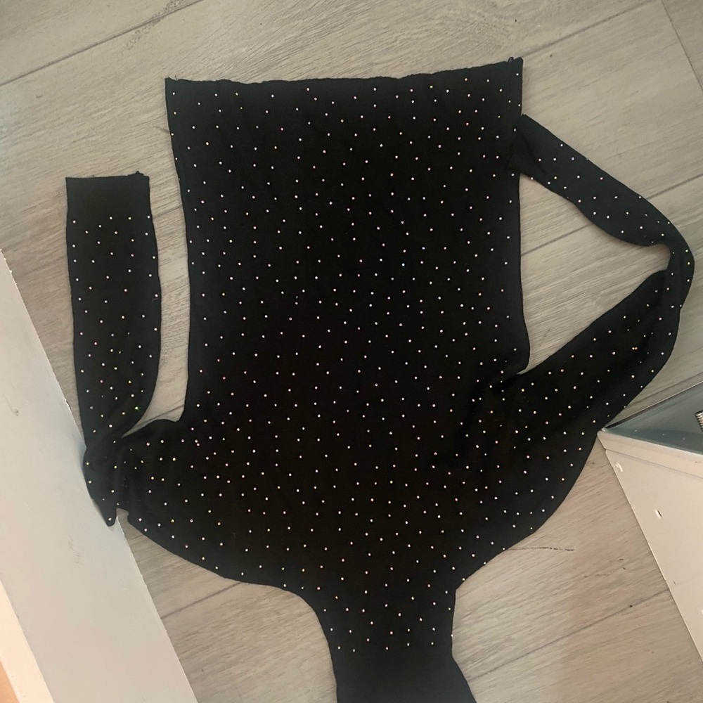 Black Sweater with Silver Studs
